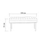 Hanah Home Vina 1048 - Juego de mesa extensible, sillas y banco en Nogal y Azul Oscuro